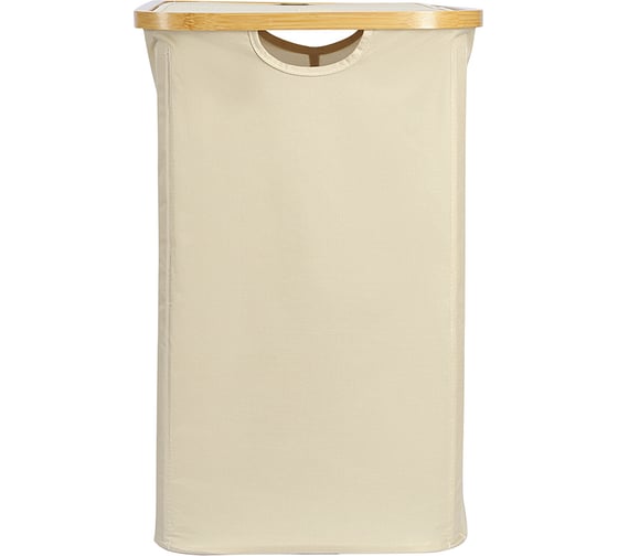 Корзина для белья с двумя отделениями Smart Solutions Neat Twin, 53,5x33x53 см, молочная SS0000145