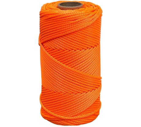 Шнур полиэфирный вязаный truEnergy без сердечника, 2 мм, оранжевый, бобина 100 м 12797