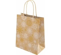 Пакет подарочный Золотая сказка 1штука новогодний 18x10x23см, Kraft Medium, ассорти 592124