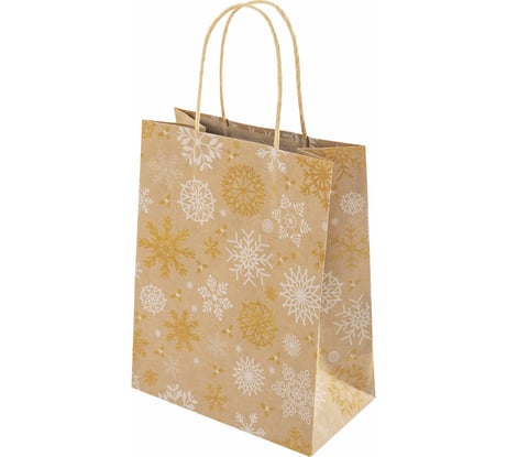 Пакет подарочный Золотая сказка 1штука новогодний 18x10x23см, Kraft Medium, ассорти 592124