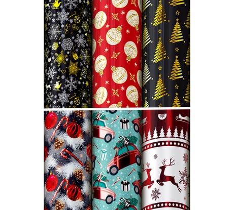 Бумага упаковочная Золотая сказка новогодняя С ЭФФЕКТАМИ (1 шт) "Winter" 70x100см ассорти 592189