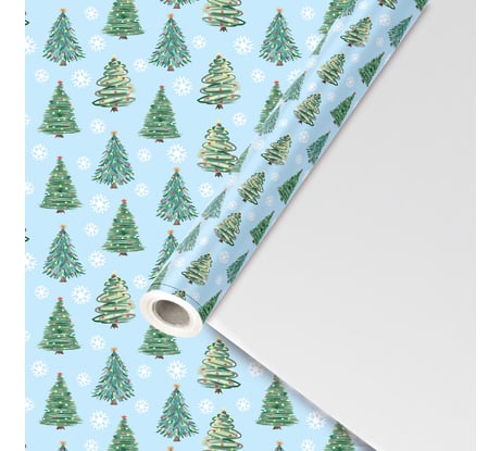 Бумага упаковочная Золотая сказка мелованная BIG SIZE новогодняя "Волшебство", 0,7x10 м, , 592197