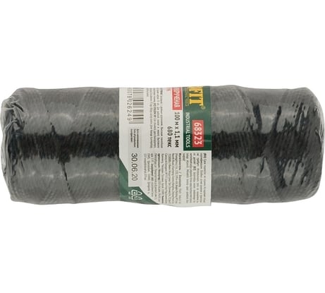 Крученая нить на бобине FIT 1.1 мм х 100 м, 680 текс, черная 68323