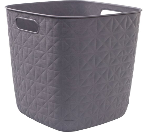 Корзина квадратная CURVER SOFTEX Q темно-серая 15 л 00573-Z68-00 1