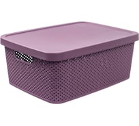Коробка для хранения HOBBY LIFE DIAMOND фиолетовая M 13 л с крышкой HL041261DL