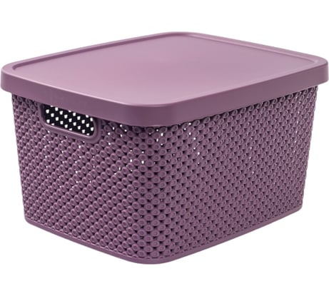 Коробка для хранения HOBBY LIFE DIAMOND фиолетовая S 7 л с крышкой HL041260DL