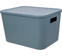 Набор из 2-х пластиковых корзин для хранения Handy Home "Оптима", Д325 Ш245 В200, синий SET2(Fancy-hh100-L)