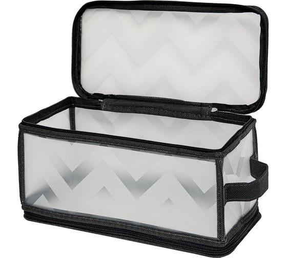Короб складной на молнии HANDY HOME Зигзаг, Д300 Ш150 В150, серый ESH23 S