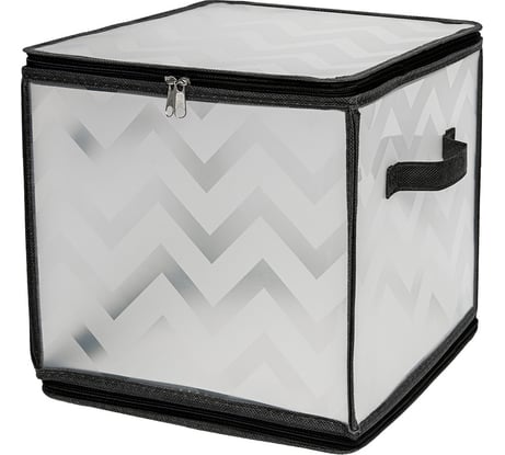 Короб складной на молнии "Зигзаг" HANDY HOME, Д300 Ш300 В300, серый ESH23 SL