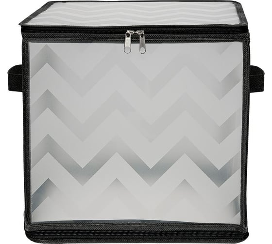 Короб складной на молнии HANDY HOME Зигзаг, Д300 Ш300 В300, серый ESH23 SL
