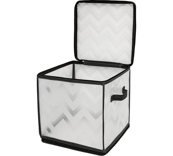 Короб складной на молнии HANDY HOME Зигзаг, Д300 Ш300 В300, серый ESH23 SL