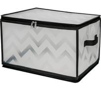 Короб складной на молнии "Зигзаг" HANDY HOME, Д400 Ш300 В250, серый ESH23 L