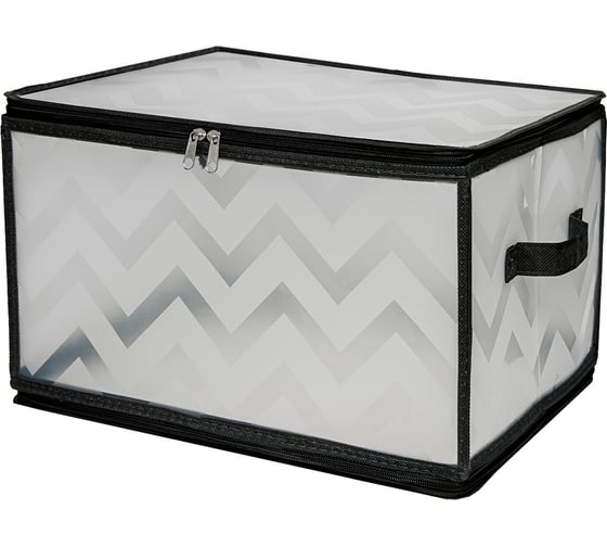 Короб складной на молнии HANDY HOME Зигзаг, Д400 Ш300 В250, серый ESH23 L