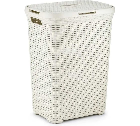 Корзина для белья CURVER RATTAN STYLE 60 л, кремовая 00707-885