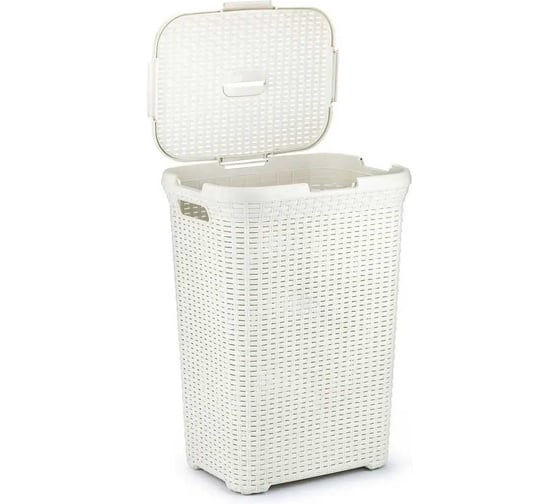 Корзина для белья CURVER RATTAN STYLE 60 л, кремовая 00707-885