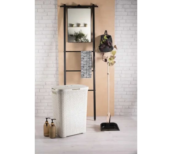 Корзина для белья CURVER RATTAN STYLE 60 л, кремовая 00707-885
