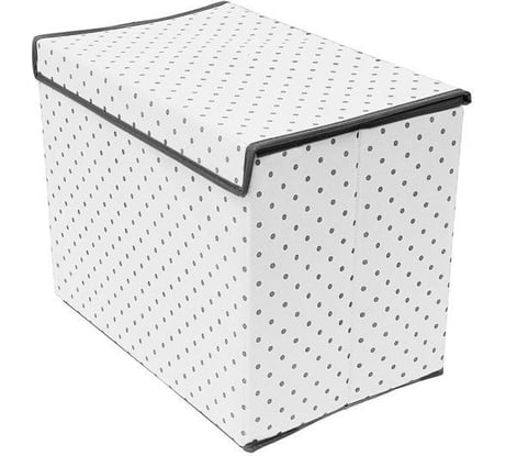 Коробка для хранения вещей с крышкой HOMSU Eco White 38х25х30 см HOM-1241