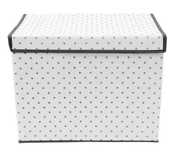 Коробка для хранения вещей с крышкой HOMSU Eco White 38х25х30 см HOM-1241