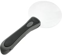 Лупа Veber MG2B-3 диаметр 90 мм, 2,5х, с LED подсветкой, футляр 22678