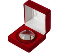 Лупа-пресс для бумаги Veber 7161 диаметр 50 мм, в красной подарочной коробке 21609