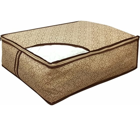 Кофр для хранения одеял, пледов и подушек ГЕЛЕОС Миндаль размер 50х58х19 см МНД_17 1