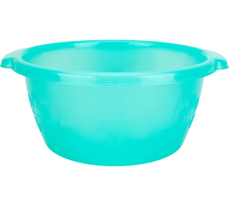Круглый таз Бытпласт 14 л, зеленый 431222809