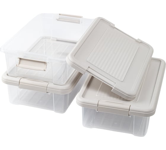 Набор коробок для хранения HOBBY LIFE STORMAX INFINITY 3 шт., 6 л HL021335