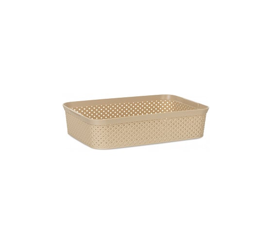 Корзина для хранения HOBBY LIFE DIAMOND латте, 20х30х7 см HL041269L