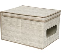 Короб для хранения HANDY HOME Латте, 400х300х250 мм, бежевый ES-24