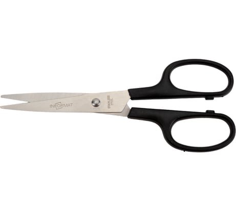 Офисные ножницы INFORMAT металл-черный, пластик, 160 мм SO1603