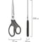Ножницы BRAUBERG SUPER, 230 мм., серо-черные, 2-х сторонняя заточка 237297 9