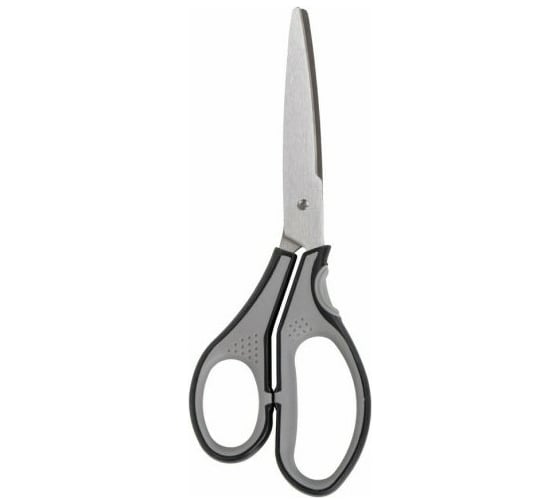 Ножницы BRAUBERG SUPER, 210 мм, серо-черные, 2-х сторонняя заточка 237296