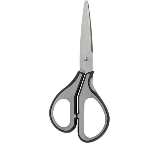 Ножницы BRAUBERG SUPER 175 мм, серо-черные, 2-х сторонняя заточка 237295