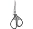Ножницы BRAUBERG SUPER 175 мм, серо-черные, 2-х сторонняя заточка 237295 1