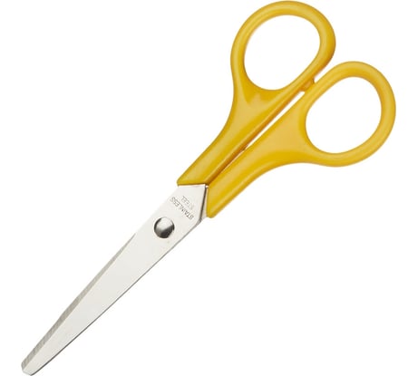 Тупоконечные ножницы Attache 130 мм, с пластиковыми ручками, цвет желтый 47586