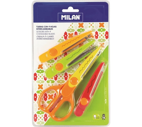 Фигурные ножницы Milan Zigzag с 4 сменными лезвиями 14930904 1032925