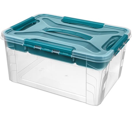 Универсальный ящик Econova Grand Box с замками и вставкой-органайзером, 15,3 л 433224402