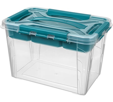 Универсальный ящик Econova Grand Box с замками и вставкой-органайзером, 6,65 л 433224202