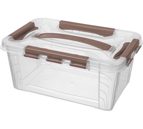 Универсальный Ящик для хранения Econova Grand Box с замками и ручкой, 4,2 л 433200114