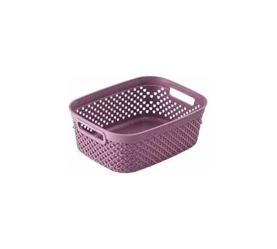 Коробка для хранения HOBBY LIFE DIAMOND фиолетовая, S, 1.3 л, с ручками HL041276DL 1