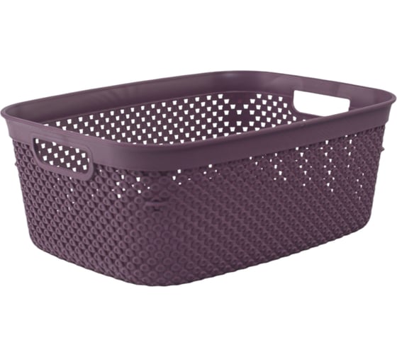 Коробка для хранения HOBBY LIFE DIAMOND фиолетовая, M, 5 л, с ручками HL041278DL 1