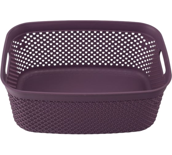 Коробка для хранения HOBBY LIFE DIAMOND фиолетовая, M, 5 л, с ручками HL041278DL