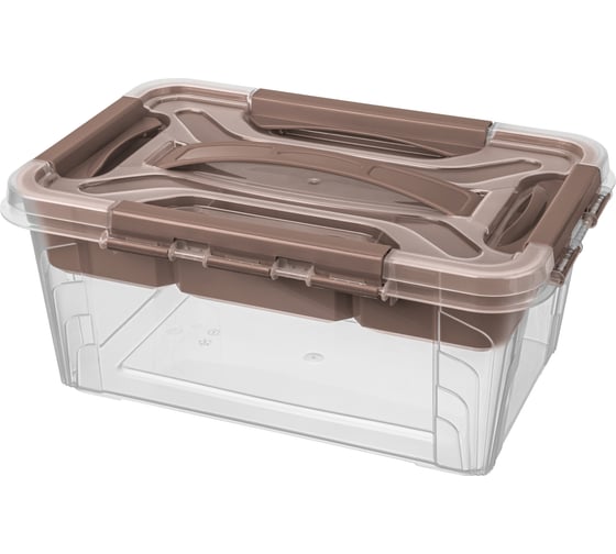 Универсальный ящик Econova Grand Box с замками и вставкой-органайзером, 4,2 л 433224114