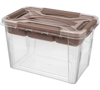 Универсальный ящик Econova Grand Box с замками и вставкой-органайзером, 6,65 л 433224214