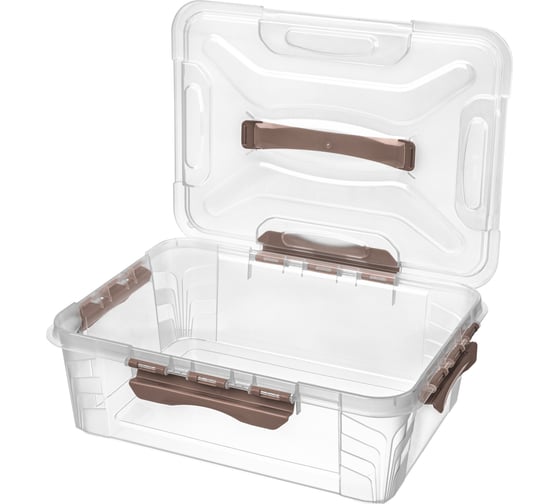Универсальный ящик для хранения Econova Grand Box с замками и ручкой, 10 л 433200314