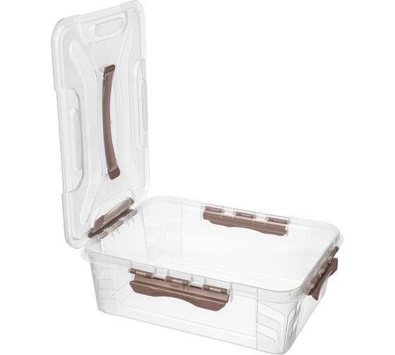 Универсальный ящик для хранения Econova Grand Box с замками и ручкой, 10 л 433200314