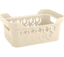 Универсальная корзинка Econova Deluxe 270х190х120 мм, 4,6 л бежевый 433280907
