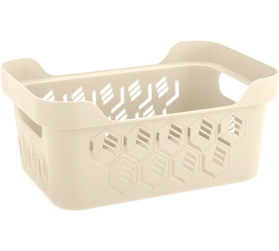 Универсальная корзинка Econova Deluxe 270х190х120 мм, 4,6 л бежевый 433280907 1