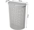 Корзина для белья Econova Eco Style 45 л, 460х265х610 мм светло-серый 431217630 2