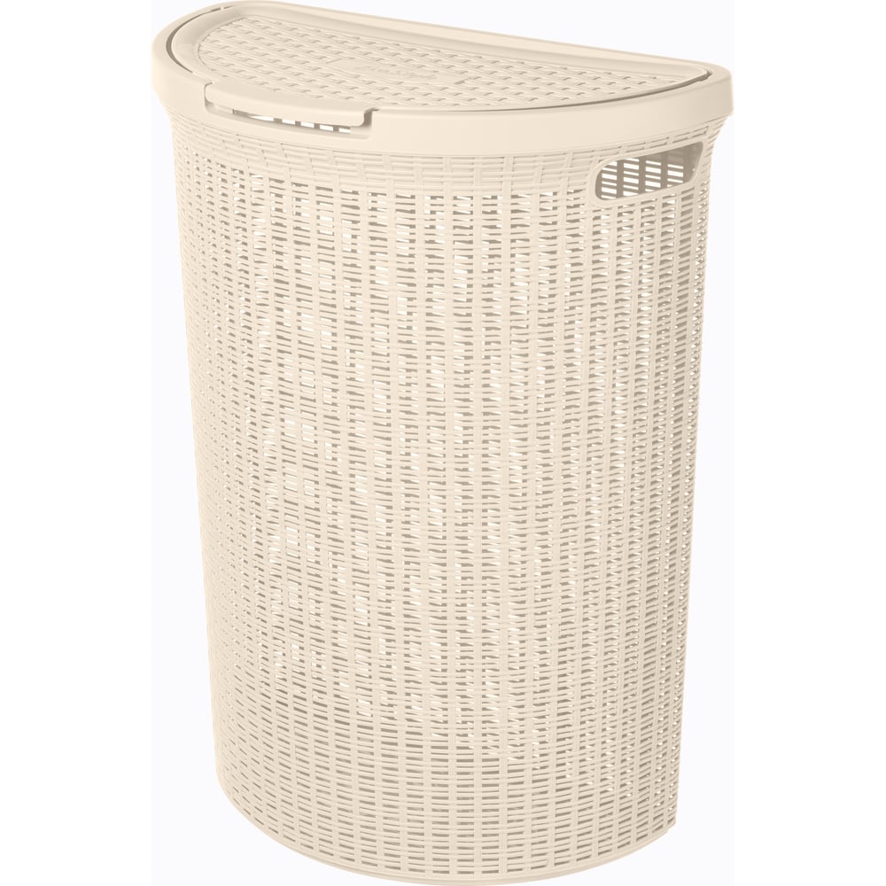 Корзина для белья Econova Eco Style 460х265х610 мм 45 л бежевый ...